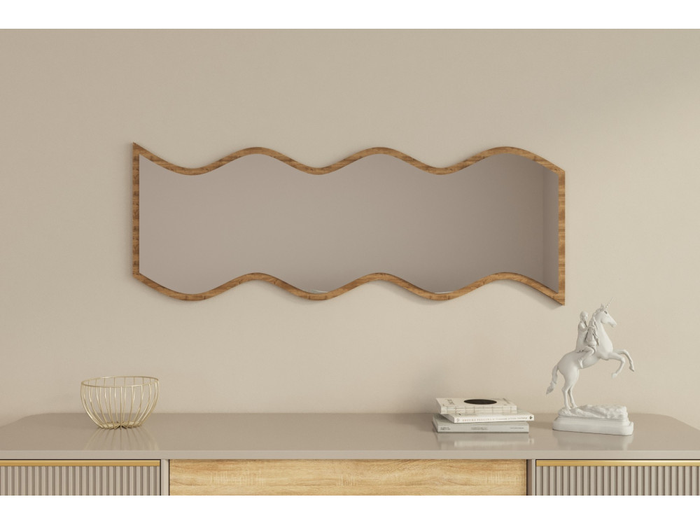Holzspiegel "Safi" 40 x 2,2 x 120 cm - Weiß