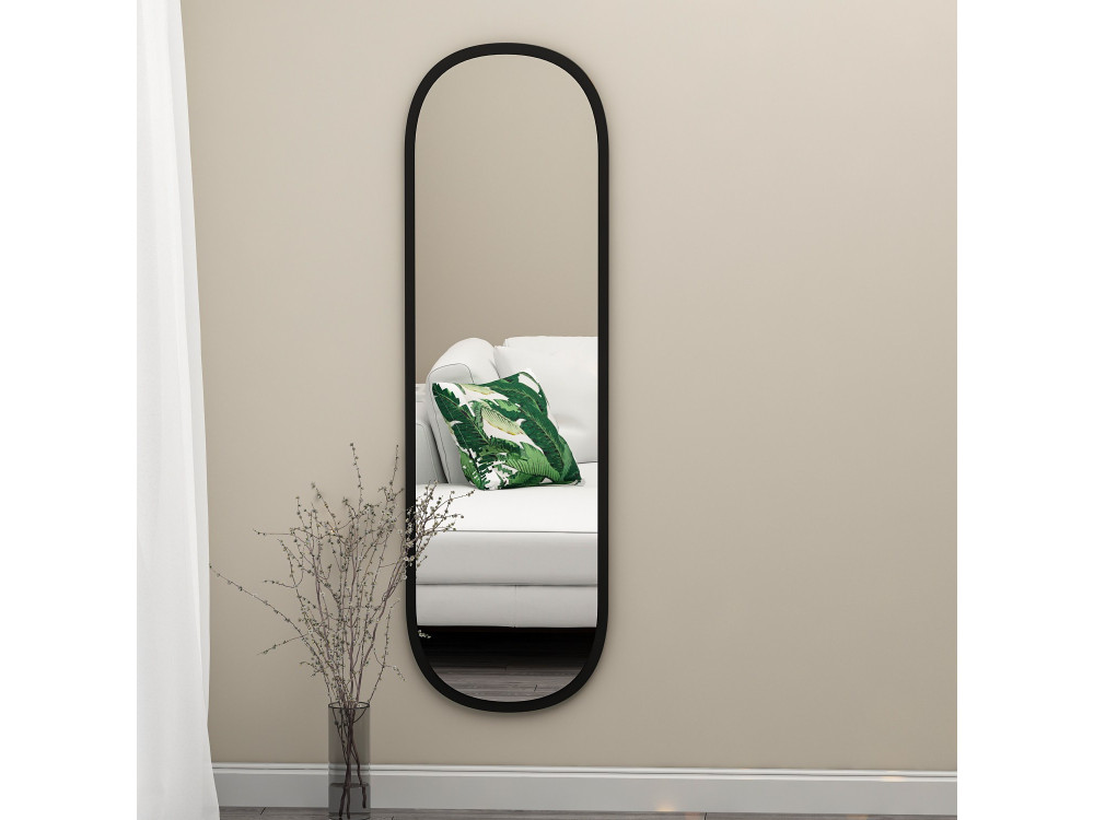 Holzspiegel "Magnum" - 40 x 120 cm - Schwarz