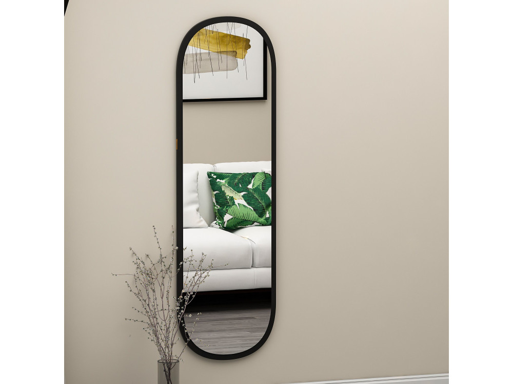 Holzspiegel "Magnum" - 40 x 120 cm - Schwarz