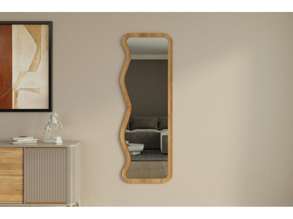 Holzspiegel "Asel" - 50 x 160 cm - Beige