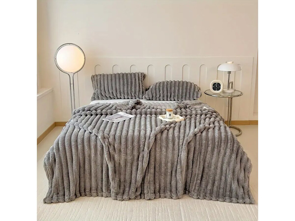 Plaid - 1,00 x 1,50 m - Grau