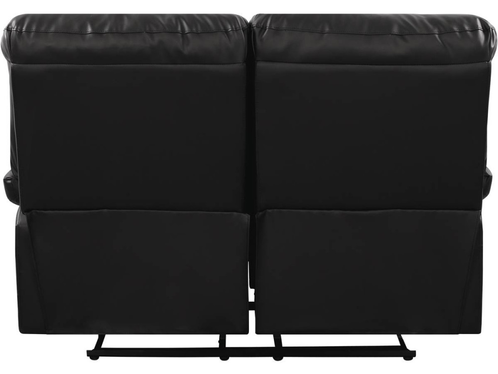 Relax-Sofa "Lincoln" - 147 x 89 x 103 cm - 2-Sitzer - Schwarz
