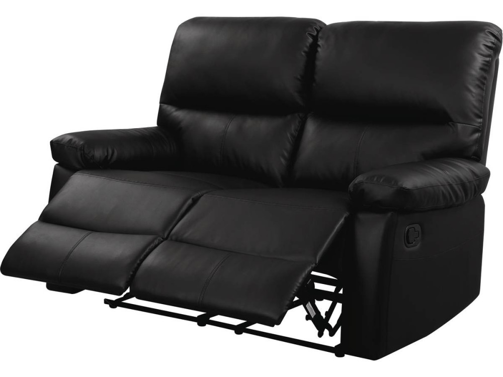 Relax-Sofa "Lincoln" - 147 x 89 x 103 cm - 2-Sitzer - Schwarz