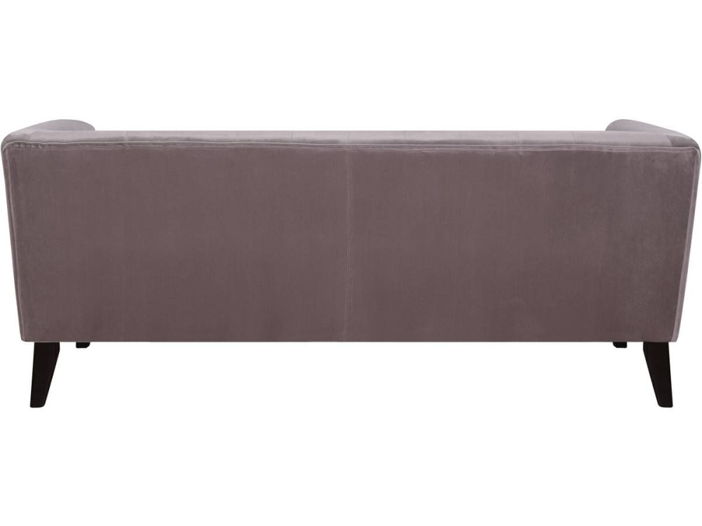 Sofa aus Samt "Vanessa" - 3-Sitzer - Hellgrau