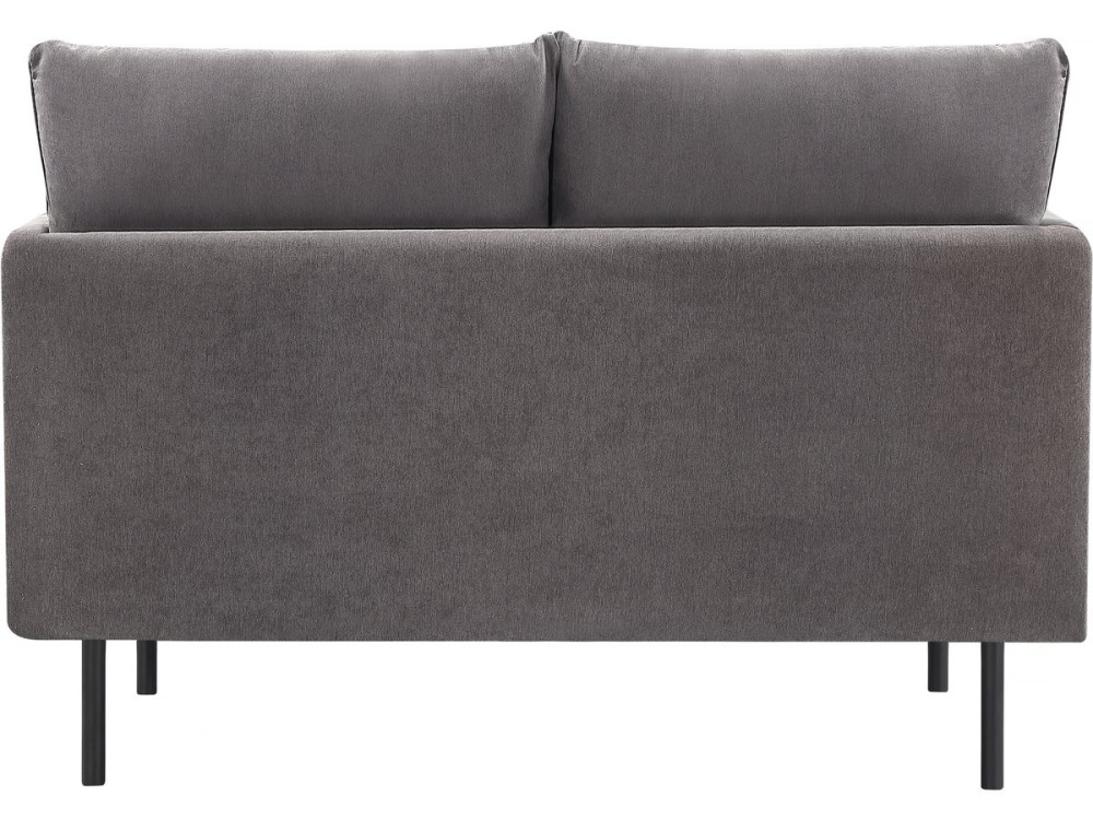 Sofa aus Stoff "Rudy" - 132 x 78 x 88 cm - 2-Sitzer - Dunkelgrau