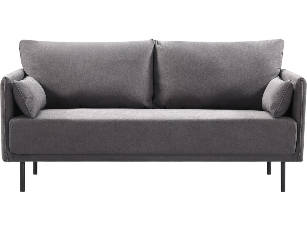Sofa aus Stoff "Rudy" - 180,5 x 78 x 52 cm - 3-Sitzer - Dunkelgrau