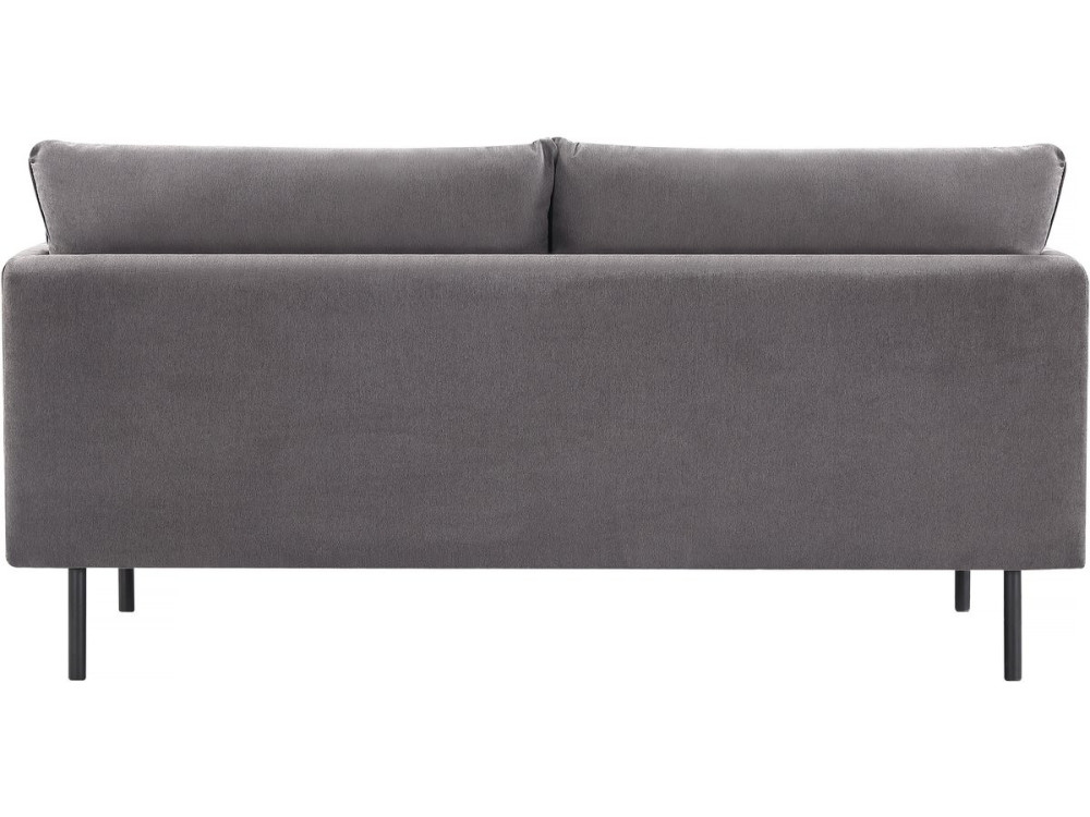 Sofa aus Stoff "Rudy" - 180,5 x 78 x 52 cm - 3-Sitzer - Dunkelgrau