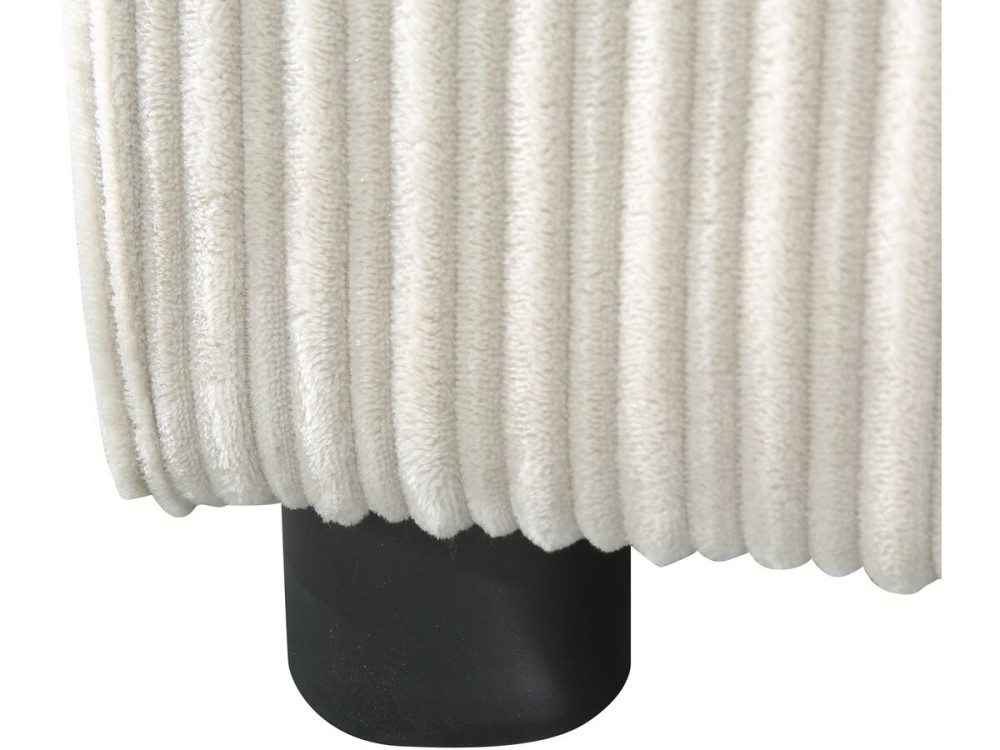 Sofa mit Schlaffunktion aus Cord "Montaigne" -- 3-Sitzer - Beige