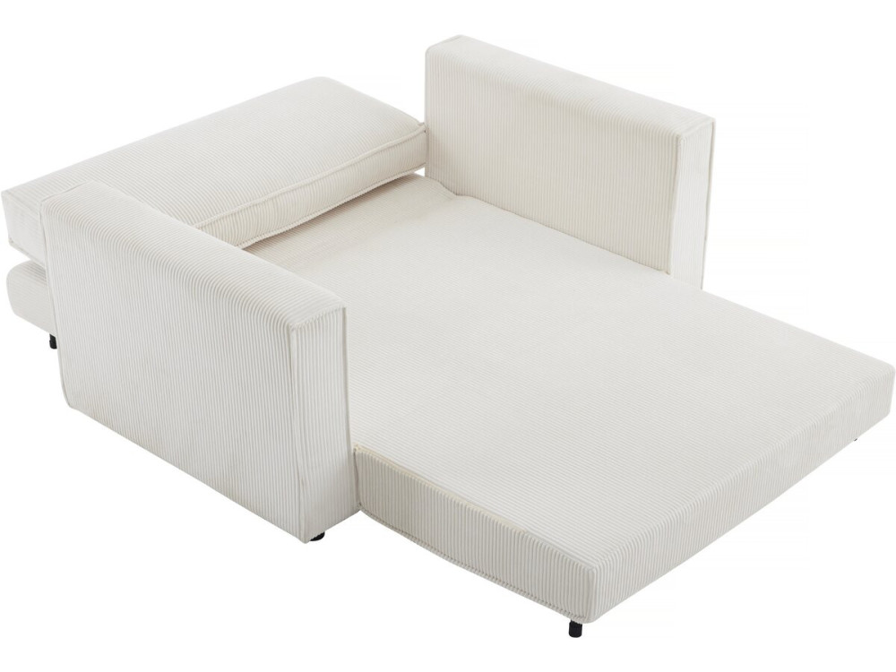 Sofa mit Schlaffunktion aus Cord „Grenelle“ - 2-Sitzer - Beige