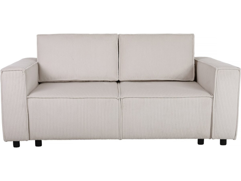 Sofa mit Schlaffunktion aus Cord "Montaigne S" - 3-Sitzer - Beige