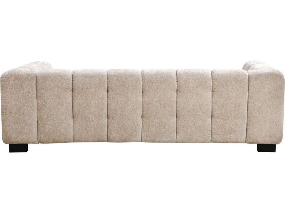Designer 3-Sitzer Sofa aus Chenille-Stoff "Foch" - Beige