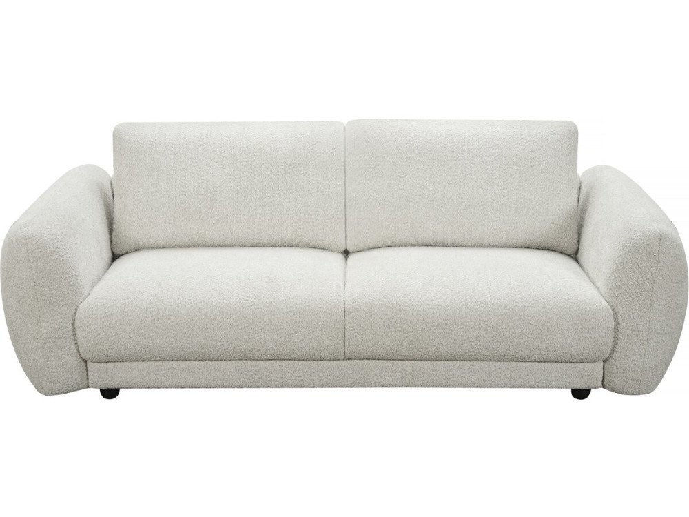 Einzelsofa „Saint Germain S“ aus Chenille-Stoff – 3-Sitzer – Beige
