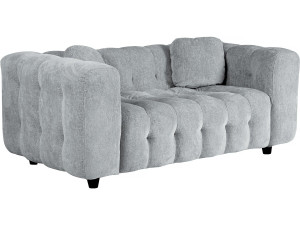 Einzelsofa „Vendome“ aus Chenillestoff – 2 Sitze – Grau