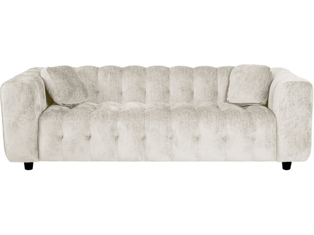 Einzelsofa „Vendome“ aus Chenillestoff – 3 Sitze – Beige
