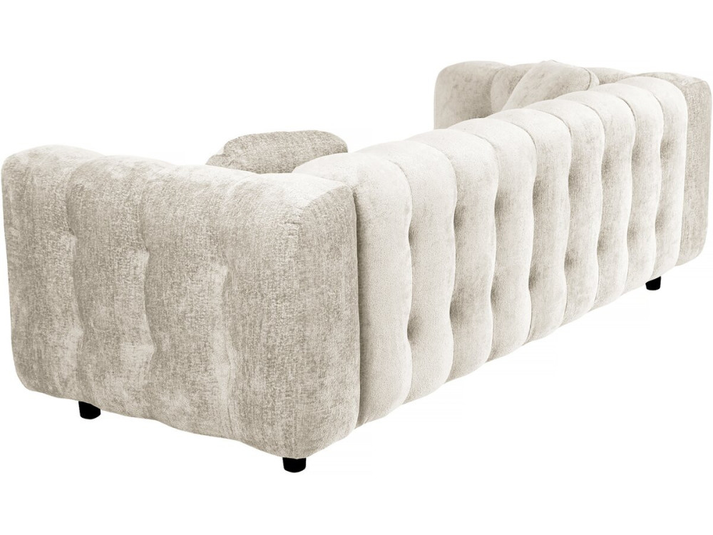 Einzelsofa „Vendome“ aus Chenillestoff – 3 Sitze – Beige
