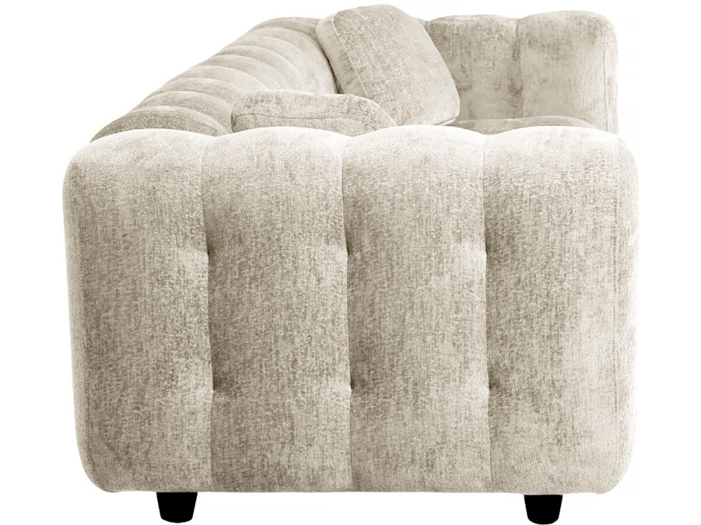 Einzelsofa „Vendome“ aus Chenillestoff – 3 Sitze – Beige