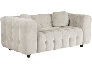 Einzelsofa „Vendome“ aus Chenillestoff – 2 Sitze – Beige
