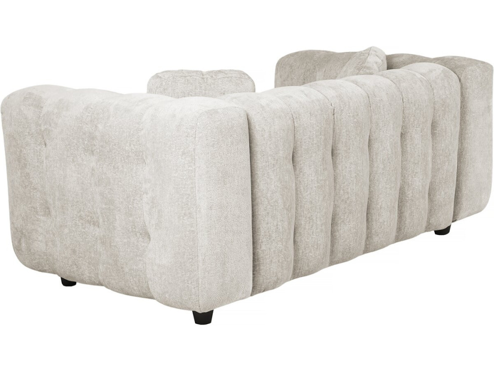 Einzelsofa „Vendome“ aus Chenillestoff – 2 Sitze – Beige
