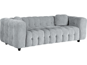 Einzelsofa aus Chenille-Stoff  "Vendome"  - 3-Sitzer - Grau