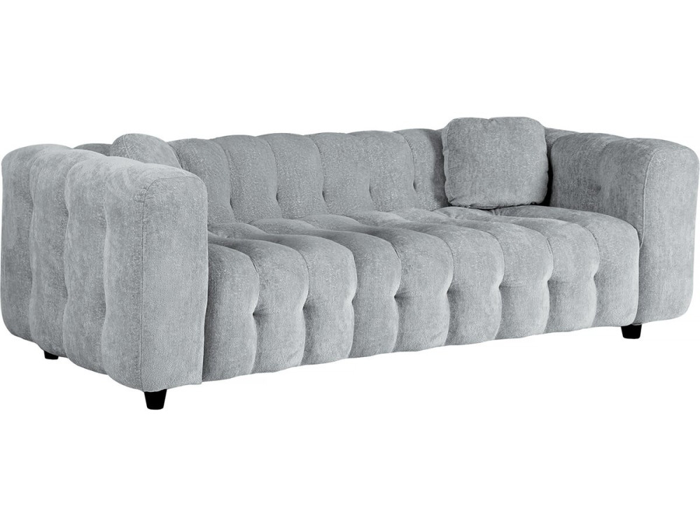 Einzelsofa aus Chenille-Stoff  "Vendome"  - 3-Sitzer - Grau