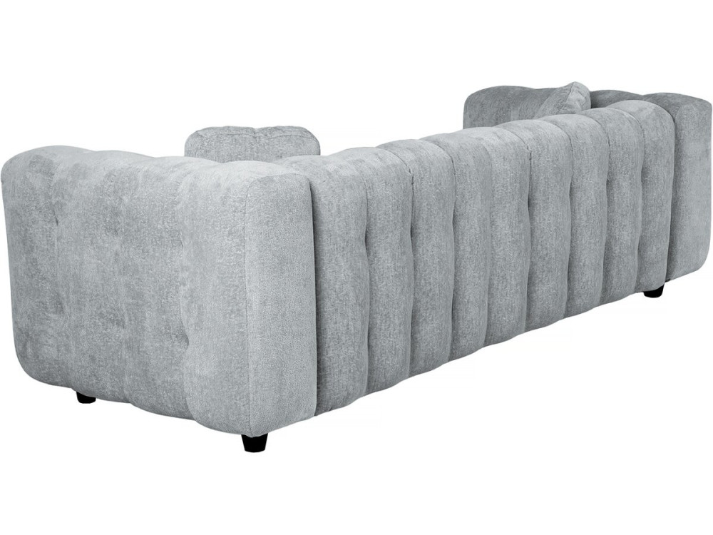 Einzelsofa aus Chenille-Stoff  "Vendome"  - 3-Sitzer - Grau