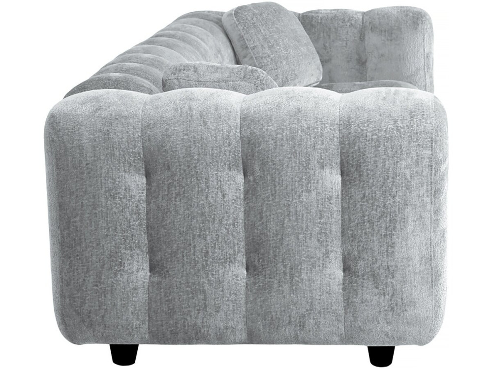 Einzelsofa aus Chenille-Stoff  "Vendome"  - 3-Sitzer - Grau