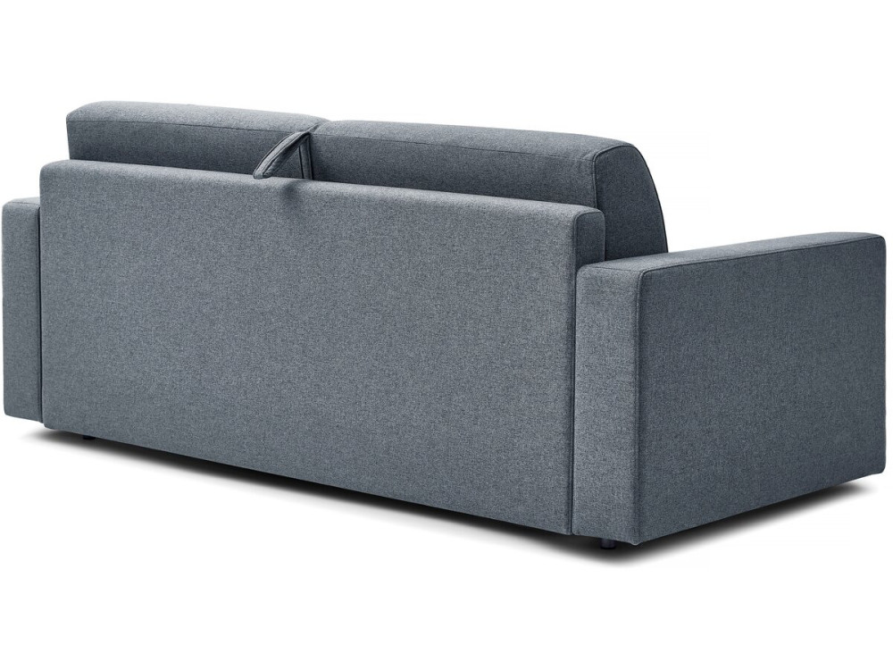 Express-Sofa "Diana" mit Schlaffunktion aus Stoff, 140 cm Bett, 3 Plätze, Grau