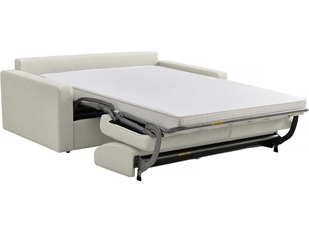 Express-Sofa mit Stoffbezug "Diana" - Liegefläche 140 cm - 3-Sitzer - Beige