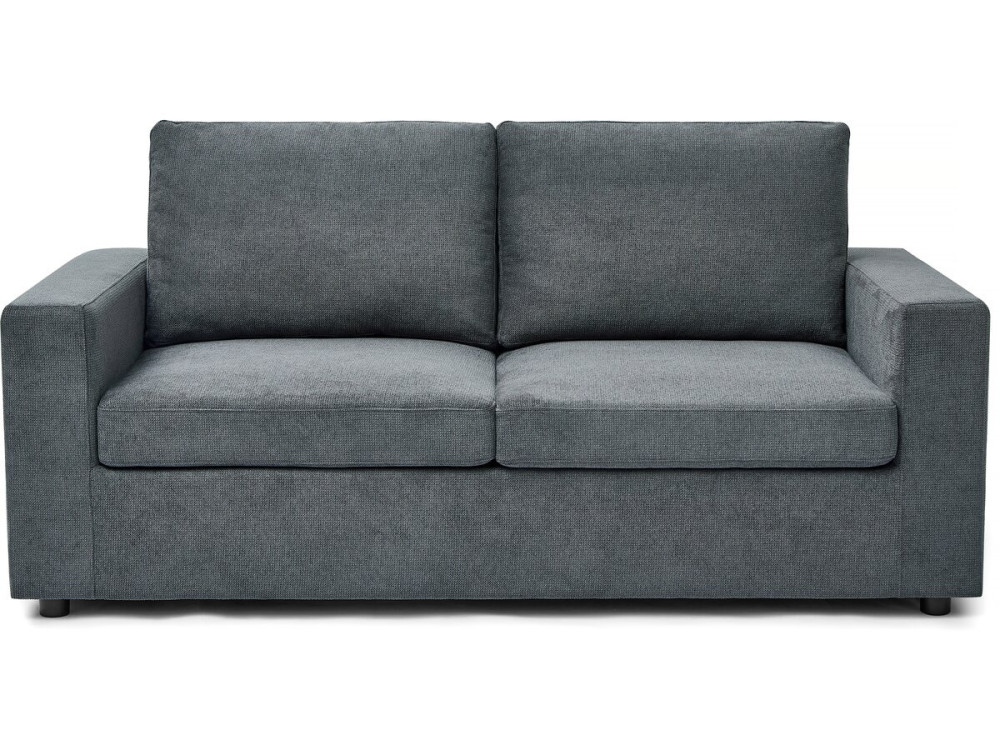 Express-Sofa mit Stoffbezug "Elena" - 3-Sitzer - Liegefläche 140 cm - Grau