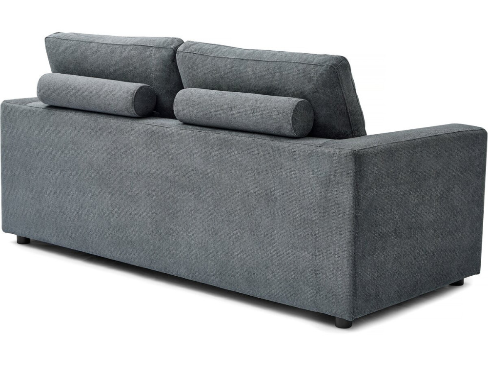 Express-Sofa mit Stoffbezug "Elena" - 3-Sitzer - Liegefläche 140 cm - Grau