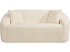 Fixes gerades Sofa aus Stoff "Ondine" - 2-Sitzer - Beige