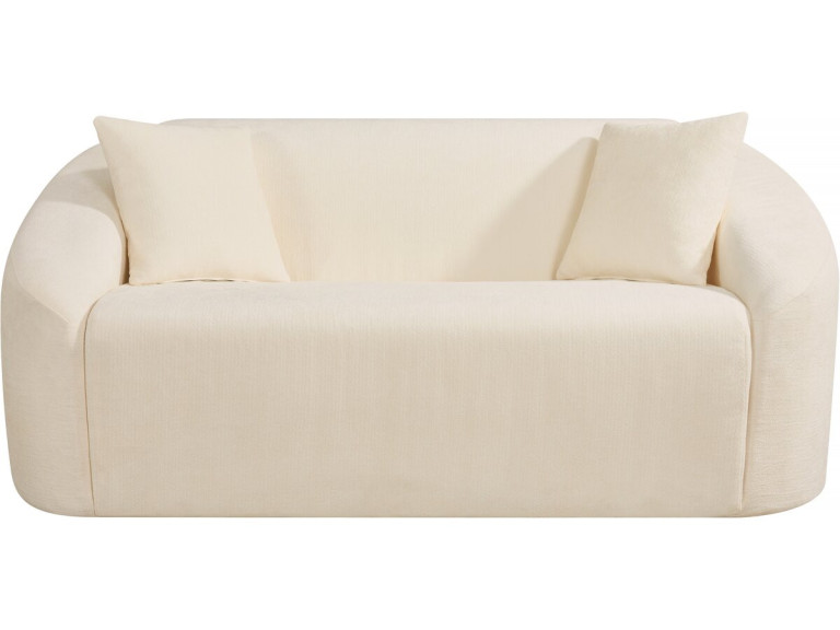 Fixes gerades Sofa aus Stoff "Ondine" - 2-Sitzer - Beige