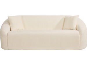 Fixes gerades Sofa aus Stoff "Ondine" - 3-Sitzer - Beige