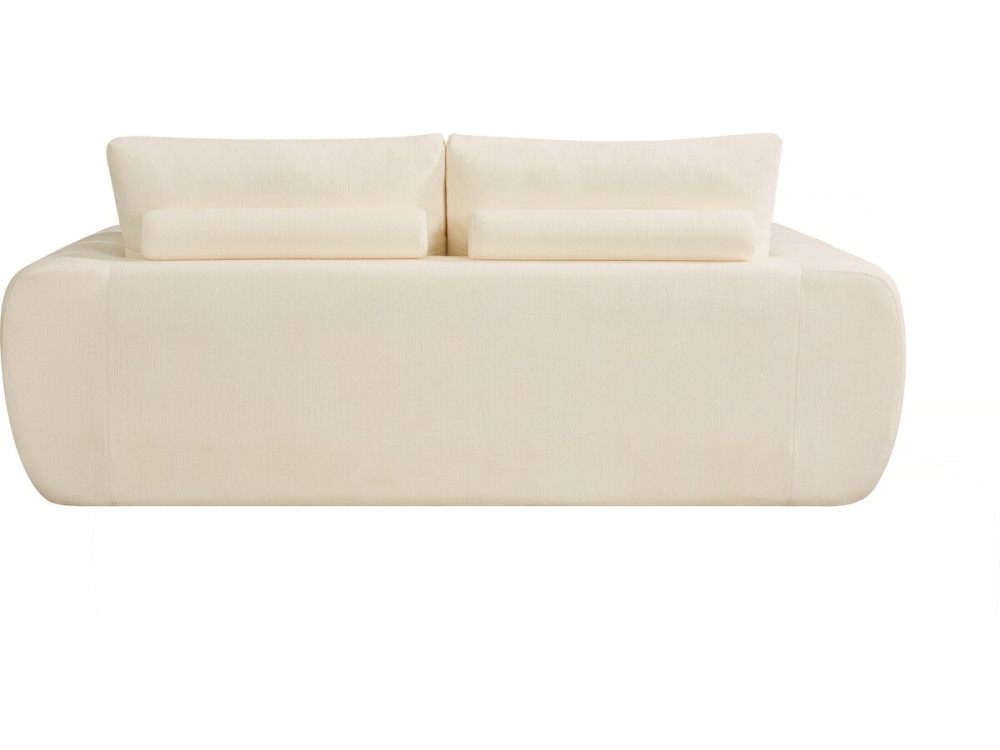 Bubble-Stoffsofa rechts "Leonie" - 3-Sitzer - Beige