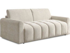 Express-Sofa-Bett "Isadora" - Matratze 18 cm - Liegefläche 140 cm - 3-Sitzer - Beige