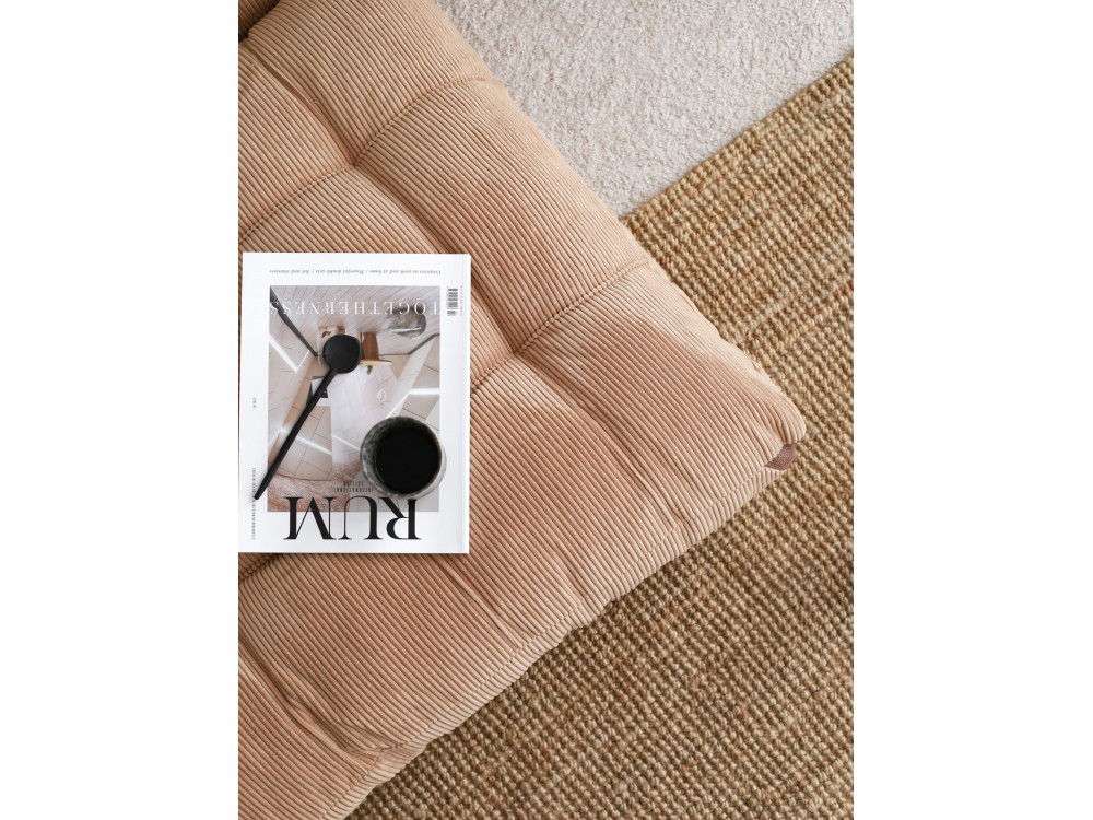 2-Sitzer Stoff-Schlafsofa "Fold" - 120 x 75 x 79 cm - Braun