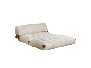 2-Sitzer-Schlafsofa aus Stoff "Fold" - 120 x 75 x 79 cm - Creme