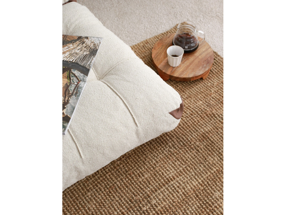 2-Sitzer-Schlafsofa aus Stoff "Fold" - 120 x 75 x 79 cm - Creme