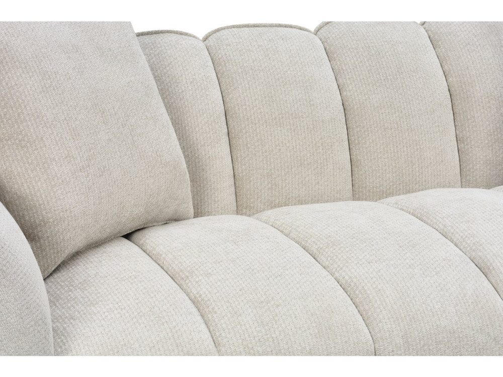 Gerades Stoffsofa im Bubble-Stil „Balzac“ – 3-Sitzer – Beige