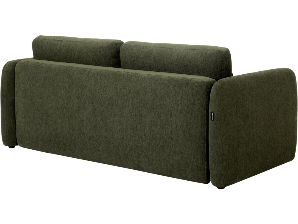 Gerades 3-Sitzer-Sofa aus Stoff „Concorde“ mit Schlaffunktion – Grün