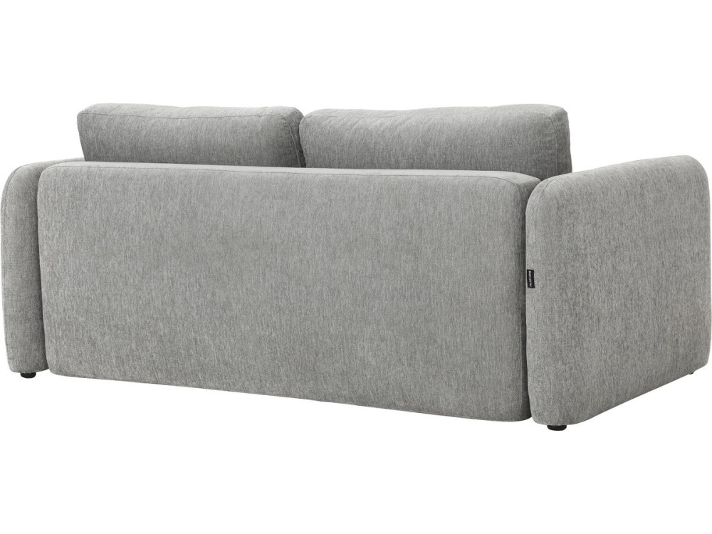 Gerades 3-Sitzer-Sofa aus Stoff „Concorde“ mit Schlaffunktion – Grau