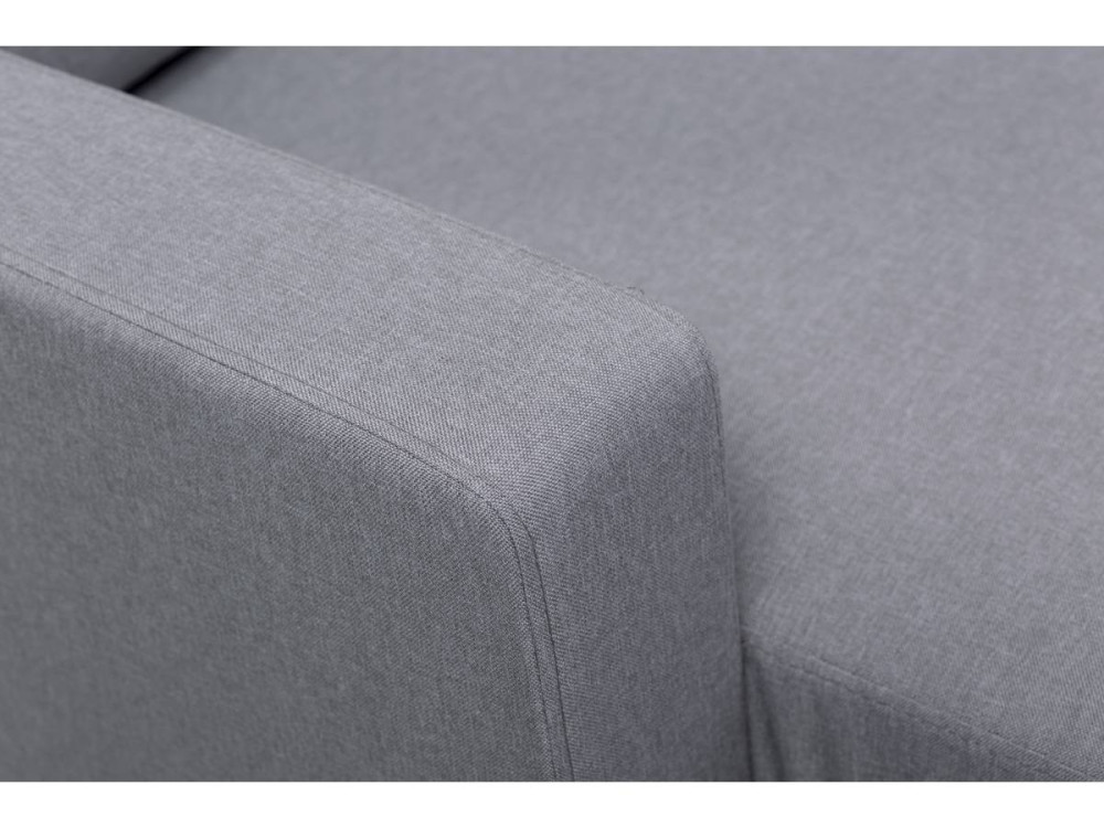 Ecksofa reversibel aus Stoff "Gabby" -  3-Sitzer - Hellgrau