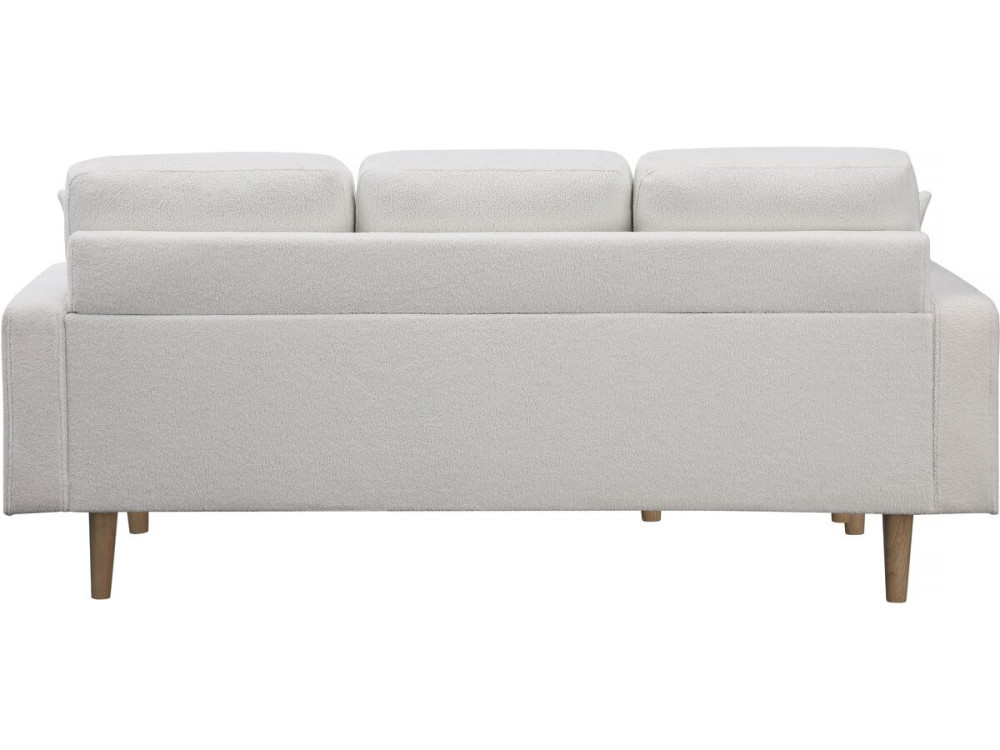 Ecksofa reversibel aus Stoff "Gabby" - 3-Sitzer - Weiß