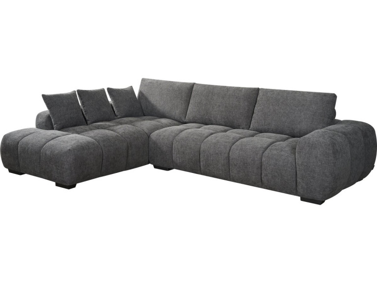 Ecksofa aus Stoff "Monceau" - 3-Sitzer - Grau