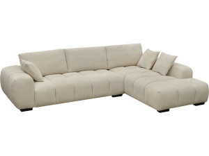 Ecksofa aus Stoff "Monceau" - 3-Sitzer - Beige