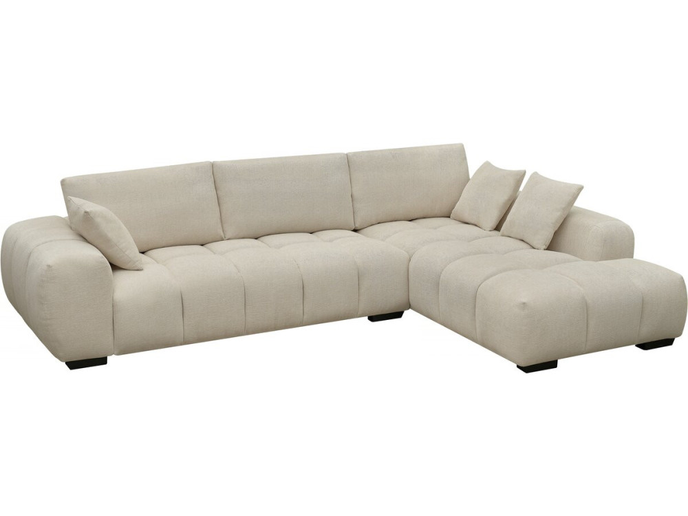 Ecksofa aus Stoff "Monceau" - 3-Sitzer - Beige