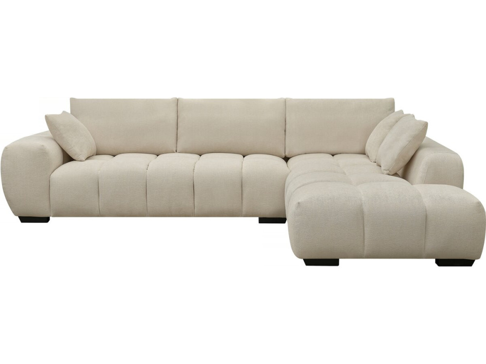 Ecksofa aus Stoff "Monceau" - 3-Sitzer - Beige