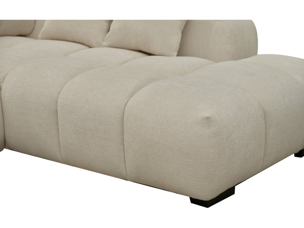 Ecksofa aus Stoff "Monceau" - 3-Sitzer - Beige