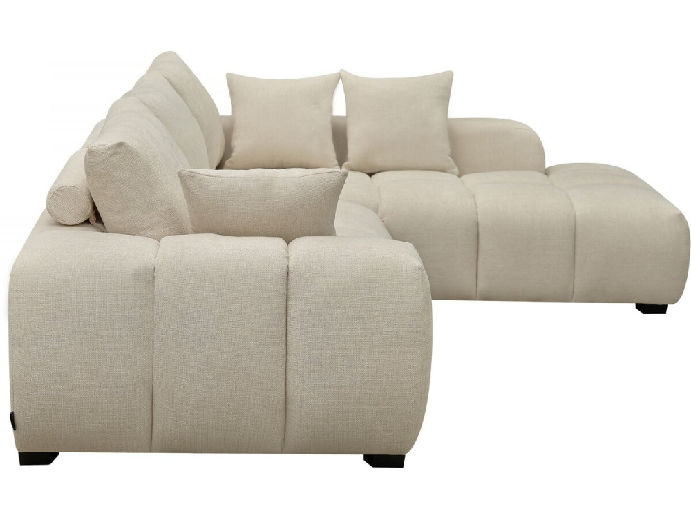 Ecksofa aus Stoff "Monceau" - 3-Sitzer - Beige