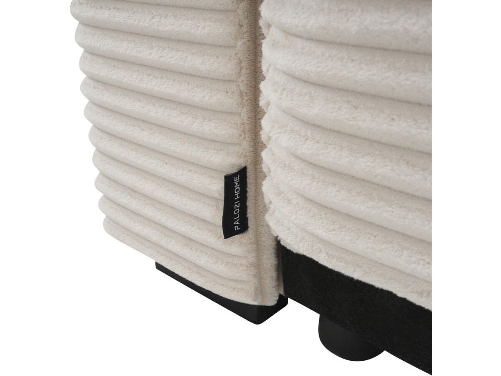Ecksofa aus Cord "Opera" - 3-Sitzer - Beige